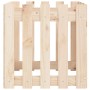 Jardinera con diseño de valla madera maciza de pino 50x50x50 cm en Macetas y jardineras | Comprar online en Foru.es