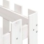 Jardinera diseño de valla madera maciza pino blanca 50x50x50 cm en Macetas y jardineras | Comprar online en Foru.es