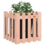Jardinera con diseño de valla madera maciza Douglas 50x50x50 cm en Macetas y jardineras | Comprar online en Foru.es