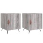 Mesitas noche 2 uds madera ingeniería gris Sonoma 40x40x50 cm de vidaXL, Mesitas de noche - Ref: Foro24-827513, Precio: 50,06...