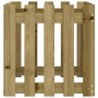 Jardinera diseño de valla madera de pino impregnada 50x50x50 cm en Macetas y jardineras | Comprar online en Foru.es
