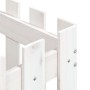 Jardinera diseño de valla madera maciza pino blanca 60x60x60 cm en Macetas y jardineras | Comprar online en Foru.es