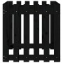 Jardinera diseño de valla madera maciza pino negra 60x60x60 cm en Macetas y jardineras | Comprar online en Foru.es