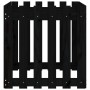 Jardinera diseño de valla madera maciza pino negra 60x60x60 cm en Macetas y jardineras | Comprar online en Foru.es