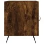 Nachttische, 2 Stück, Holzwerkstoff, geräucherte Eiche, 40 x 40 x 50 cm von vidaXL, Nachttische - Ref: Foro24-827511, Preis: ...