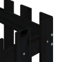 Jardinera diseño de valla madera maciza pino negra 60x60x60 cm en Macetas y jardineras | Comprar online en Foru.es