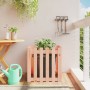 Jardinera con diseño de valla madera maciza Douglas 60x60x60 cm en Macetas y jardineras | Comprar online en Foru.es