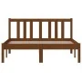 Estructura de cama madera maciza marrón miel 120x200 cm de vidaXL, Camas y somieres - Ref: Foro24-814882, Precio: 140,98 €, D...