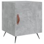 Mesita de noche madera de ingeniería gris hormigón 40x40x50 cm de vidaXL, Mesitas de noche - Ref: Foro24-827508, Precio: 32,2...