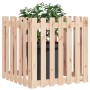Jardinera con diseño de valla madera maciza de pino 70x70x70 cm en Macetas y jardineras | Comprar online en Foru.es