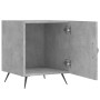 Mesita de noche madera de ingeniería gris hormigón 40x40x50 cm de vidaXL, Mesitas de noche - Ref: Foro24-827508, Precio: 32,2...