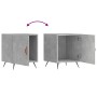Mesita de noche madera de ingeniería gris hormigón 40x40x50 cm de vidaXL, Mesitas de noche - Ref: Foro24-827508, Precio: 32,2...