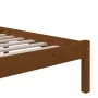 Estructura de cama madera maciza marrón miel 120x200 cm de vidaXL, Camas y somieres - Ref: Foro24-814882, Precio: 140,98 €, D...