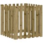 Jardinera diseño de valla madera de pino impregnada 70x70x70 cm en Macetas y jardineras | Comprar online en Foru.es