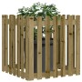 Jardinera diseño de valla madera de pino impregnada 70x70x70 cm en Macetas y jardineras | Comprar online en Foru.es