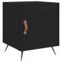 Mesita de noche madera de ingeniería negro 40x40x50 cm de vidaXL, Mesitas de noche - Ref: Foro24-827502, Precio: 41,97 €, Des...
