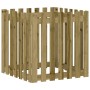 Jardinera diseño de valla madera de pino impregnada 70x70x70 cm en Macetas y jardineras | Comprar online en Foru.es