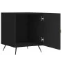 Mesita de noche madera de ingeniería negro 40x40x50 cm de vidaXL, Mesitas de noche - Ref: Foro24-827502, Precio: 41,97 €, Des...