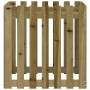 Jardinera diseño de valla madera de pino impregnada 70x70x70 cm en Macetas y jardineras | Comprar online en Foru.es