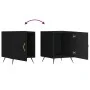 Mesita de noche madera de ingeniería negro 40x40x50 cm de vidaXL, Mesitas de noche - Ref: Foro24-827502, Precio: 41,97 €, Des...
