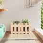 Jardinera con diseño de valla madera maciza de pino 60x30x30 cm en Macetas y jardineras | Comprar online en Foru.es