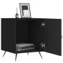 Mesita de noche madera de ingeniería negro 40x40x50 cm de vidaXL, Mesitas de noche - Ref: Foro24-827502, Precio: 41,97 €, Des...