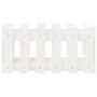 Jardinera diseño de valla madera maciza pino blanca 60x30x30 cm en Macetas y jardineras | Comprar online en Foru.es