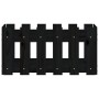 Jardinera diseño de valla madera maciza pino negra 60x30x30 cm en Macetas y jardineras | Comprar online en Foru.es