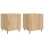 Mesitas noche 2 uds madera ingeniería roble Sonoma 40x40x50 cm de vidaXL, Mesitas de noche - Ref: Foro24-827523, Precio: 64,0...
