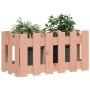 Jardinera con diseño de valla madera maciza Douglas 60x30x30 cm en Macetas y jardineras | Comprar online en Foru.es