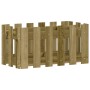 Jardinera diseño de valla madera de pino impregnada 60x30x30 cm en Macetas y jardineras | Comprar online en Foru.es