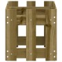 Jardinera diseño de valla madera de pino impregnada 60x30x30 cm en Macetas y jardineras | Comprar online en Foru.es