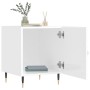 Mesitas noche 2 uds madera ingeniería blanco brillo 40x40x50 cm de vidaXL, Mesitas de noche - Ref: Foro24-827521, Precio: 70,...