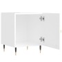 Mesitas noche 2 uds madera ingeniería blanco brillo 40x40x50 cm de vidaXL, Mesitas de noche - Ref: Foro24-827521, Precio: 70,...