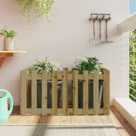 Arriate elevado jardín valla madera impregnada pino 100x50x50cm en Macetas y jardineras | Comprar online en Foru.es