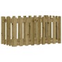 Arriate elevado jardín valla madera impregnada pino 100x50x50cm en Macetas y jardineras | Comprar online en Foru.es