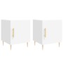 Mesitas de noche 2 uds madera de ingeniería blanco 40x40x50 cm de vidaXL, Mesitas de noche - Ref: Foro24-827533, Precio: 66,7...