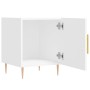 Mesitas de noche 2 uds madera de ingeniería blanco 40x40x50 cm de vidaXL, Mesitas de noche - Ref: Foro24-827533, Precio: 66,7...