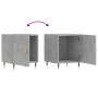 Mesitas noche 2 uds madera ingeniería gris hormigón 40x40x50 cm de vidaXL, Mesitas de noche - Ref: Foro24-827525, Precio: 47,...