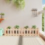 Arriate elevado jardín con valla madera maciza pino 150x30x30cm en Macetas y jardineras | Comprar online en Foru.es