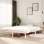 Estructura de cama madera maciza blanca 140x200 cm de vidaXL, Camas y somieres - Ref: Foro24-814885, Precio: 115,29 €, Descue...