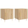 Mesitas noche 2 uds madera ingeniería roble Sonoma 40x40x50 cm de vidaXL, Mesitas de noche - Ref: Foro24-827539, Precio: 64,6...