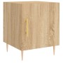Mesitas noche 2 uds madera ingeniería roble Sonoma 40x40x50 cm de vidaXL, Mesitas de noche - Ref: Foro24-827539, Precio: 64,6...
