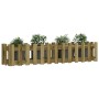 Arriate elevado jardín valla madera impregnada pino 150x30x30cm en Macetas y jardineras | Comprar online en Foru.es