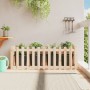 Arriate elevado jardín con valla madera maciza pino 150x50x50cm en Macetas y jardineras | Comprar online en Foru.es
