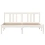 Estructura de cama madera maciza blanca 140x200 cm de vidaXL, Camas y somieres - Ref: Foro24-814885, Precio: 115,29 €, Descue...