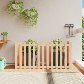 Arriate elevado jardín con valla madera maciza pino 150x50x70cm en Macetas y jardineras | Comprar online en Foru.es