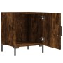 Mesita de noche madera de ingeniería roble ahumado 40x40x50 cm de vidaXL, Mesitas de noche - Ref: Foro24-827574, Precio: 30,3...
