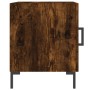 Mesita de noche madera de ingeniería roble ahumado 40x40x50 cm de vidaXL, Mesitas de noche - Ref: Foro24-827574, Precio: 30,3...