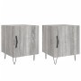 Mesitas noche 2 uds madera ingeniería gris Sonoma 40x40x50 cm de vidaXL, Mesitas de noche - Ref: Foro24-827561, Precio: 46,81...